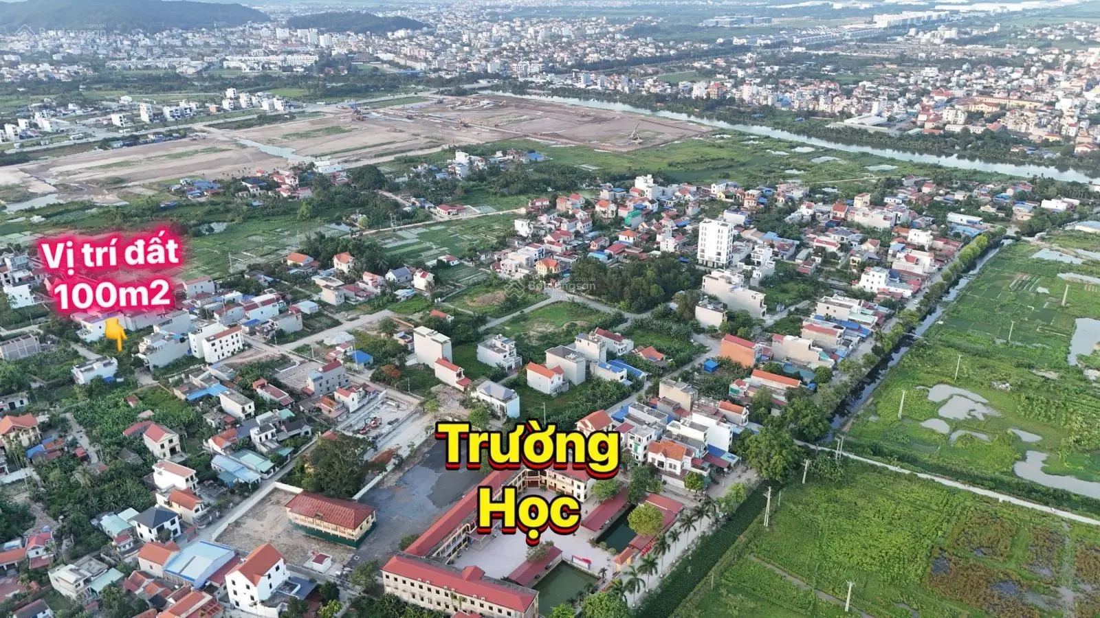 Bán đất chính chủ 100m2 lô góc mặt tiền 6,2m, Hoa Động, TN đường rộng 6,5m đối diện dự án Hoàng Huy