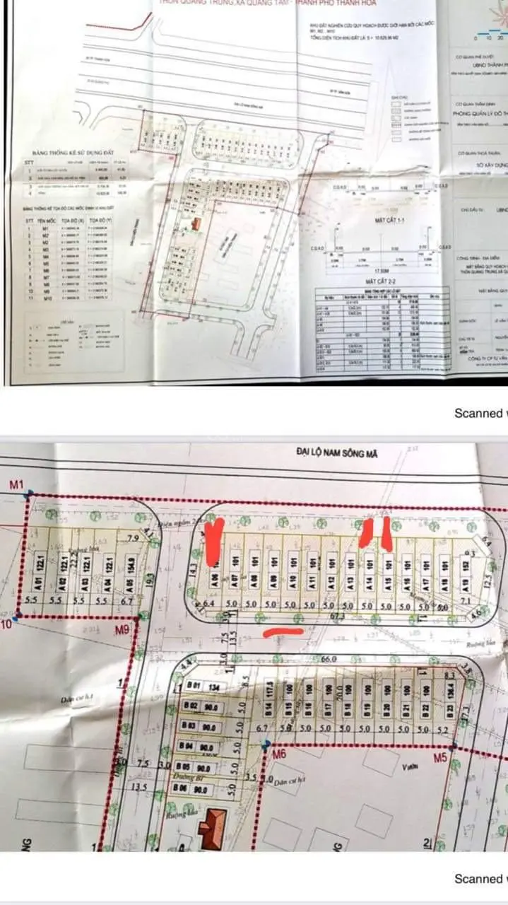 Bán 2 lô liền kề mặt đường Nam Sông Mã. Tự do xây dựng, kinh doanh tốt