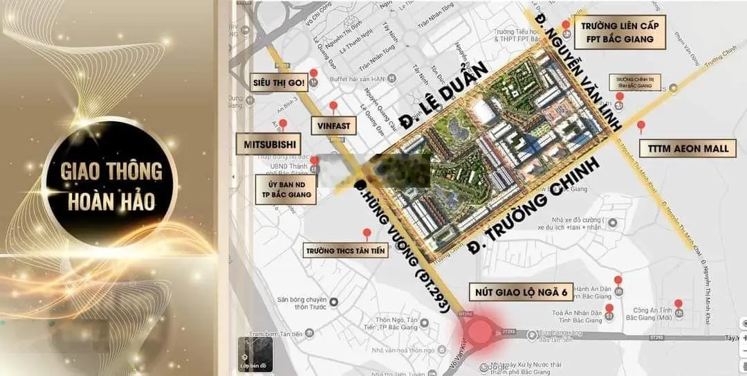 Bán lô đất cạnh Aeon Mall Bắc Giang - dự án New Era Bắc Giang 93m2