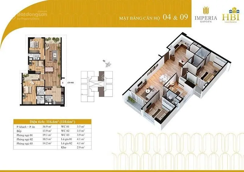 Bán CHCC tòa B dự án Imperia Garden 143 Nguyễn Tuân, Thanh Xuân, Hà Nội