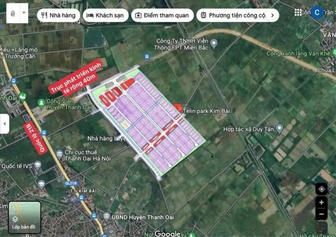 Bán đất công nghiệp Telin Kim Bài hơn 2000m2 đường 31m