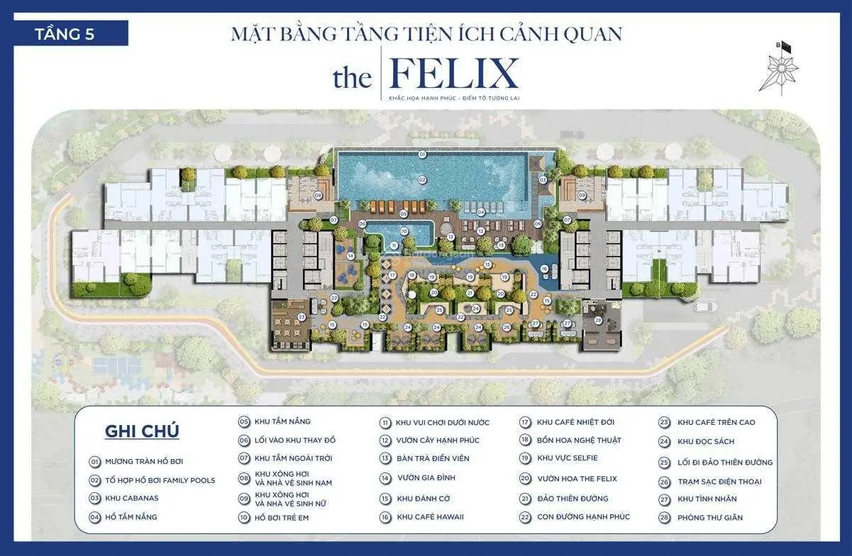 Giỏ hàng mở bán đợt đầu tiên The Felix 62m2 2PN 2 WC thanh toán 400 triệu nhận nhà, HTLS 24 tháng