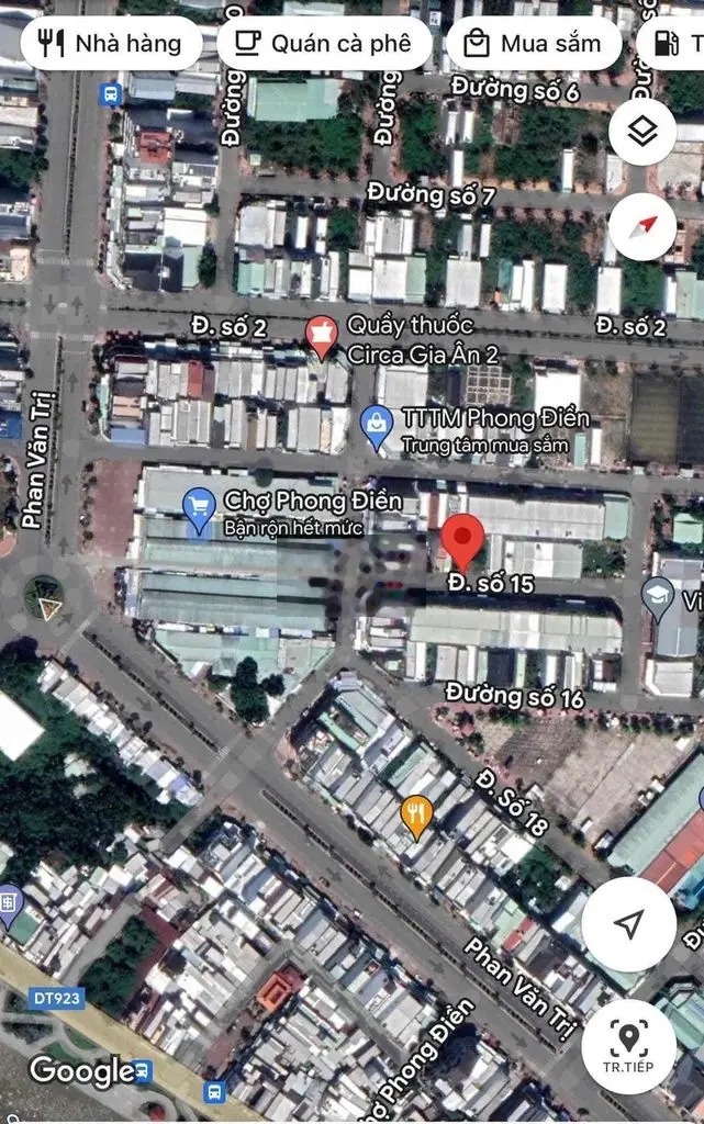 4,5x16=72m2 Thổ Cư Nền Đs15 TTTM Phong Điền,Phong Điền,TPCT Giá 2tỷ200