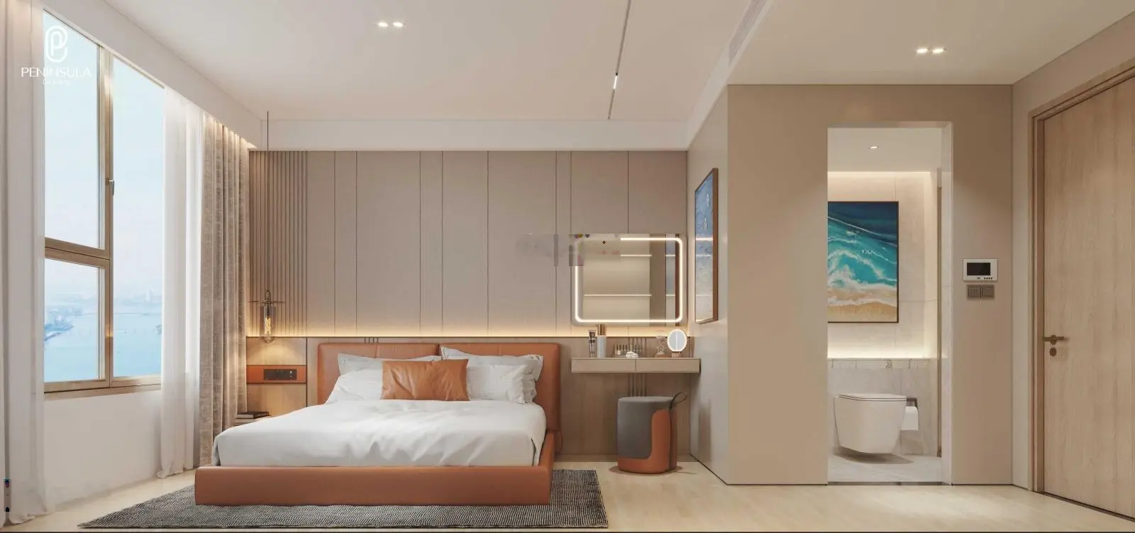 Nhận booking - Căn hộ 2PN 63m2 tầng 23 Peninsula, view trực sông Hàn, Đà Nẵng - Ưu đãi