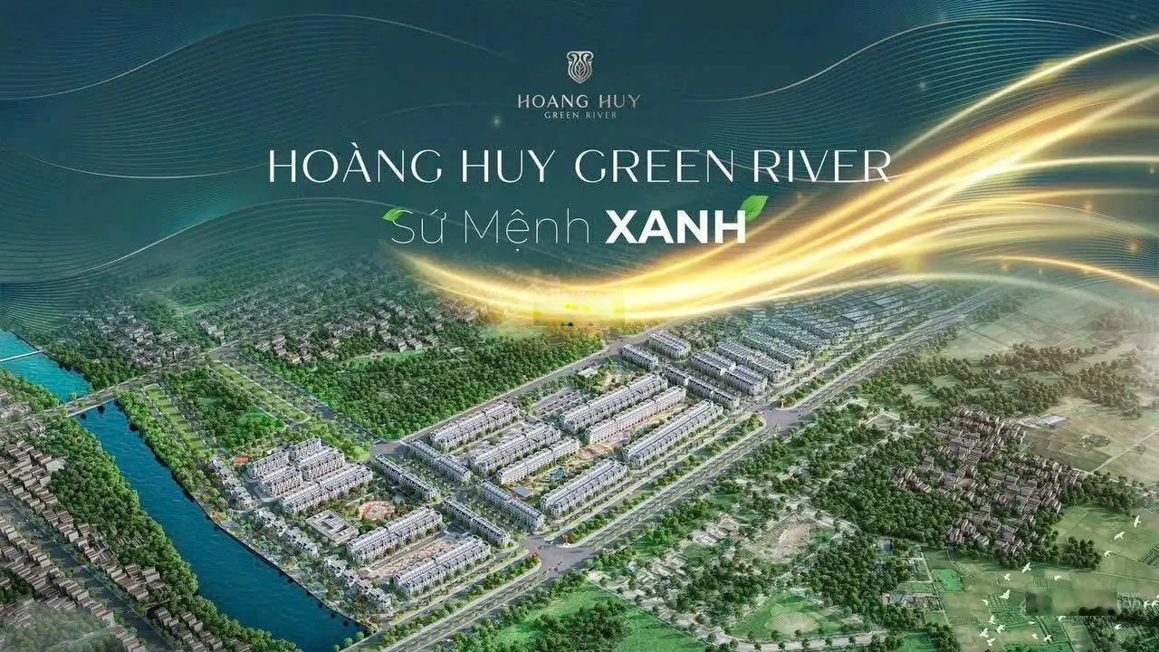 Trả trước 2 tỷ sở hữu Hoàng Huy Green River- 77m2,84m2,90m2 xây 4 tầng chiết khấu khủng đườg 18m