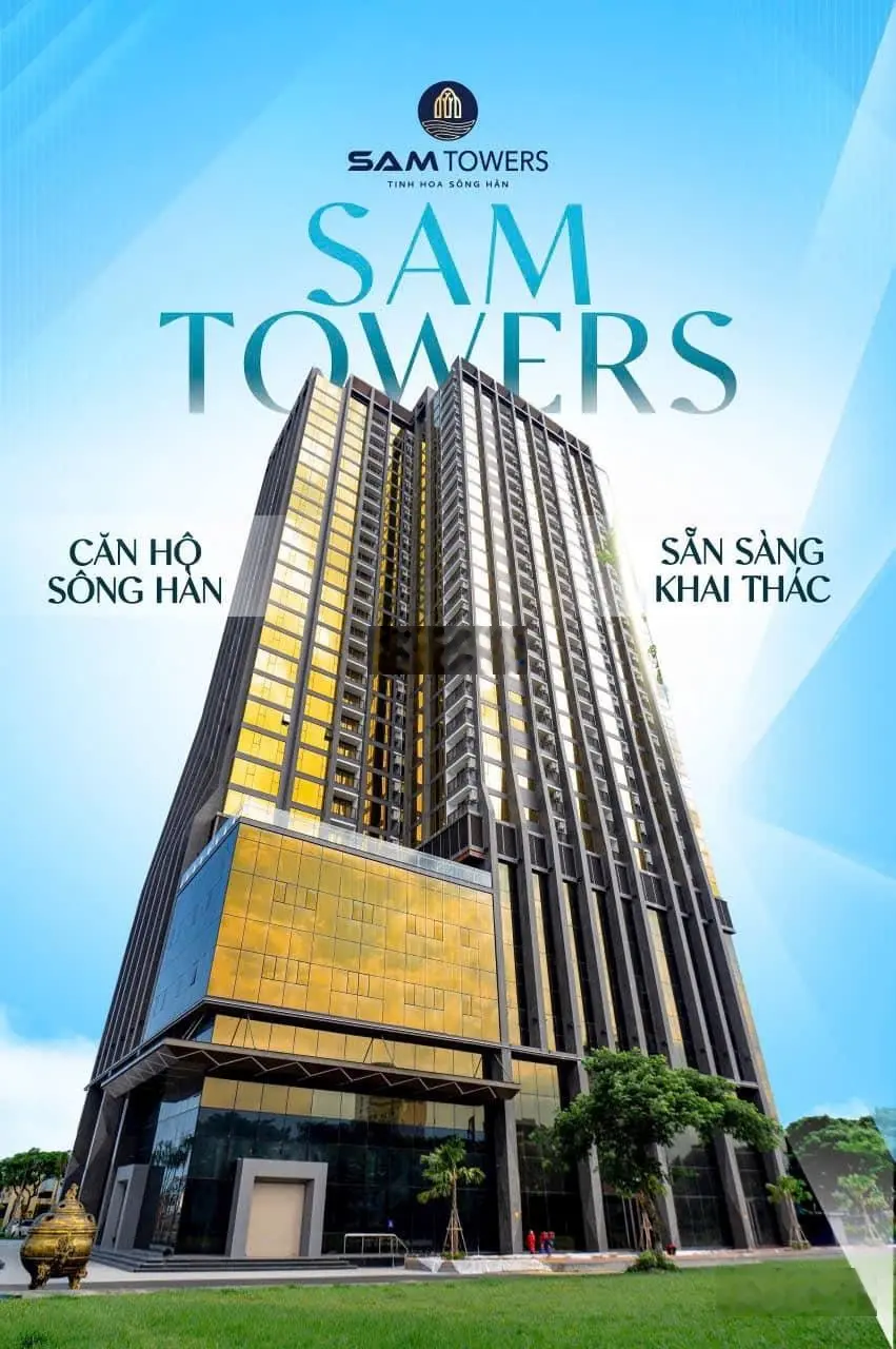 Căn hộ SAM Towers Đà Nẵng 2 phòng ngủ góc mặt sông giá 4.7 tỷ (100%)