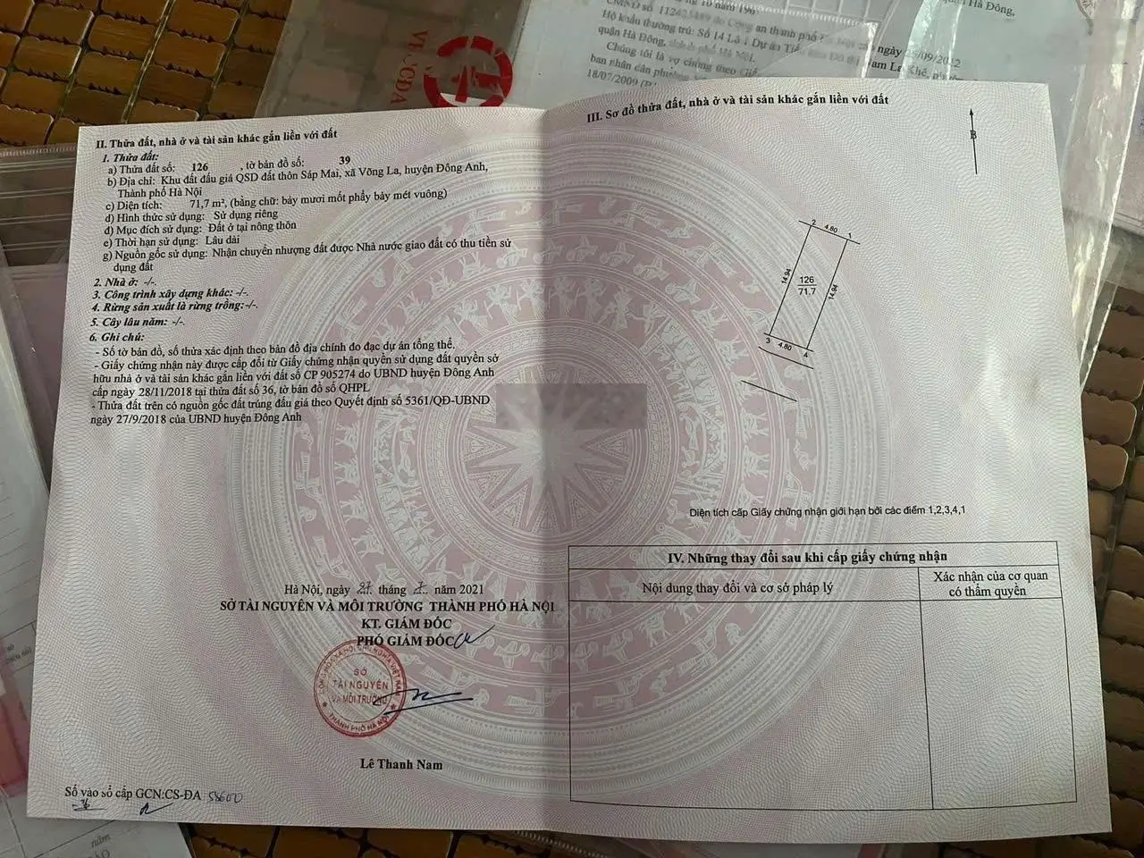 Đấu giá X1 Sáp Mai - ngay KCN Bắc Thăng Long - mặt đường mở rộng 50m