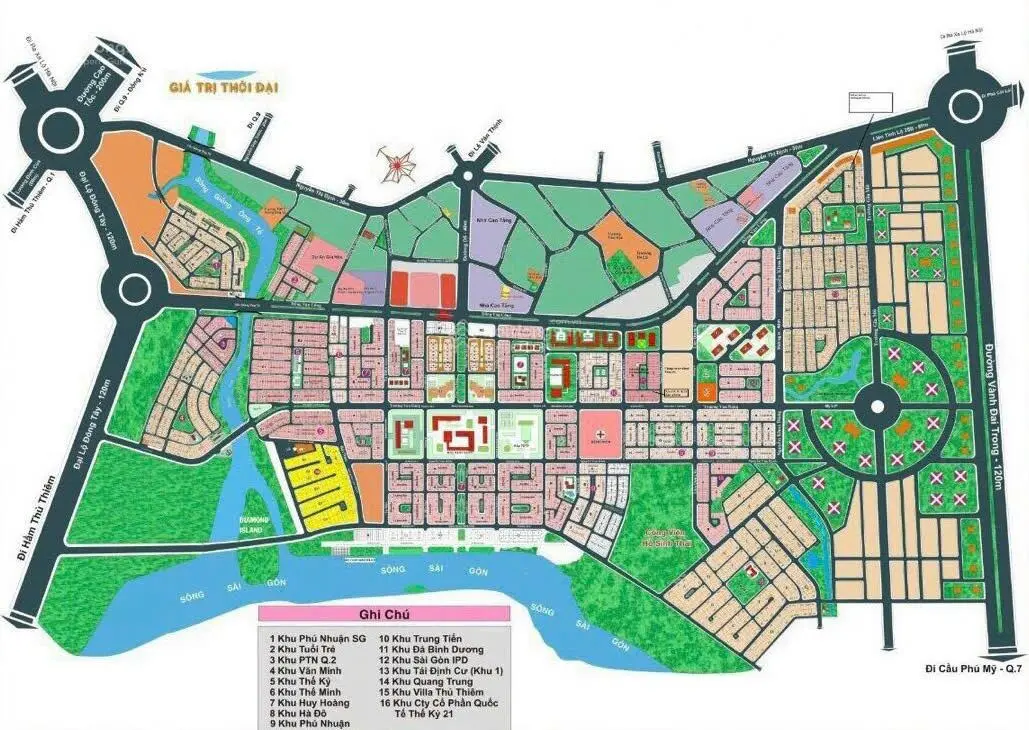 Bán lô đất KDC Thế Kỷ 21 - Trung tâm hành chính TP. Thủ Đức - 8x20m - Giá 135 triệu/m2