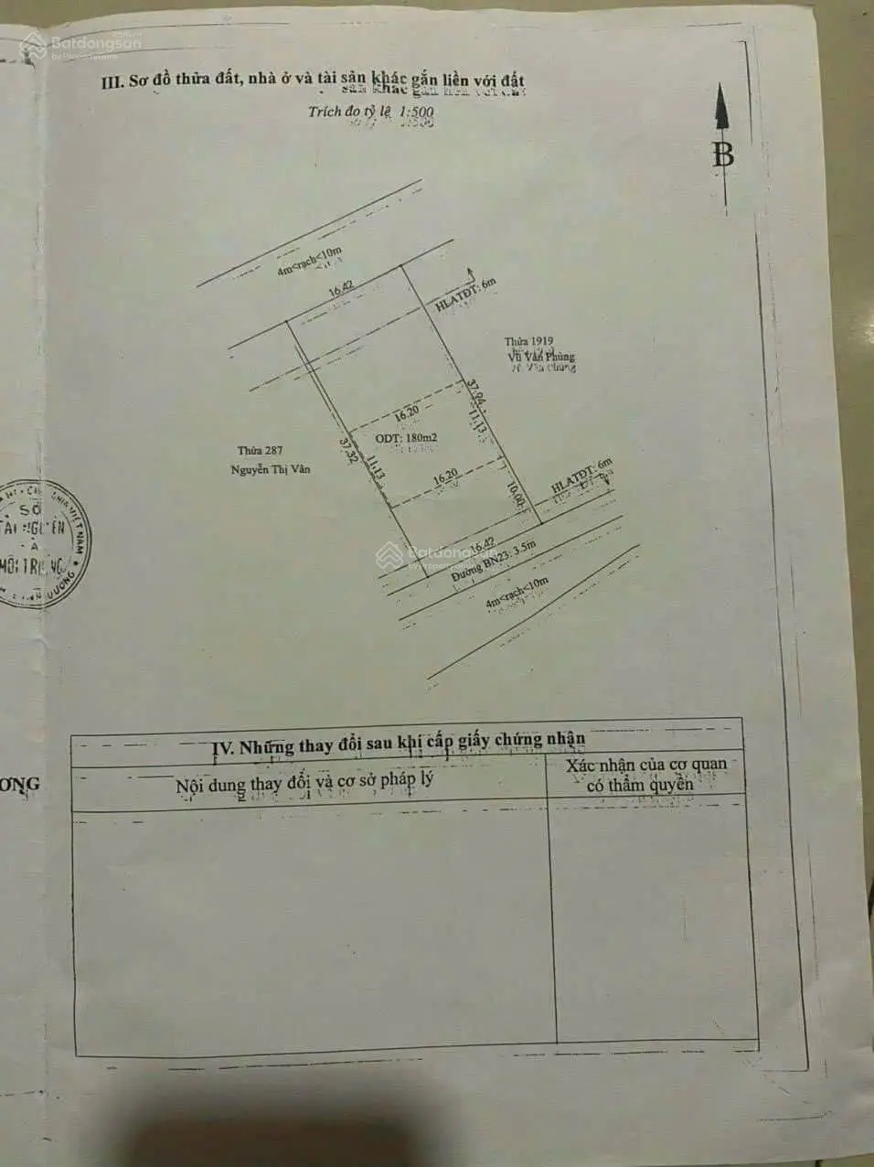 Bán đất Bình Nhâm 23, DT 615m2. Quá rộng