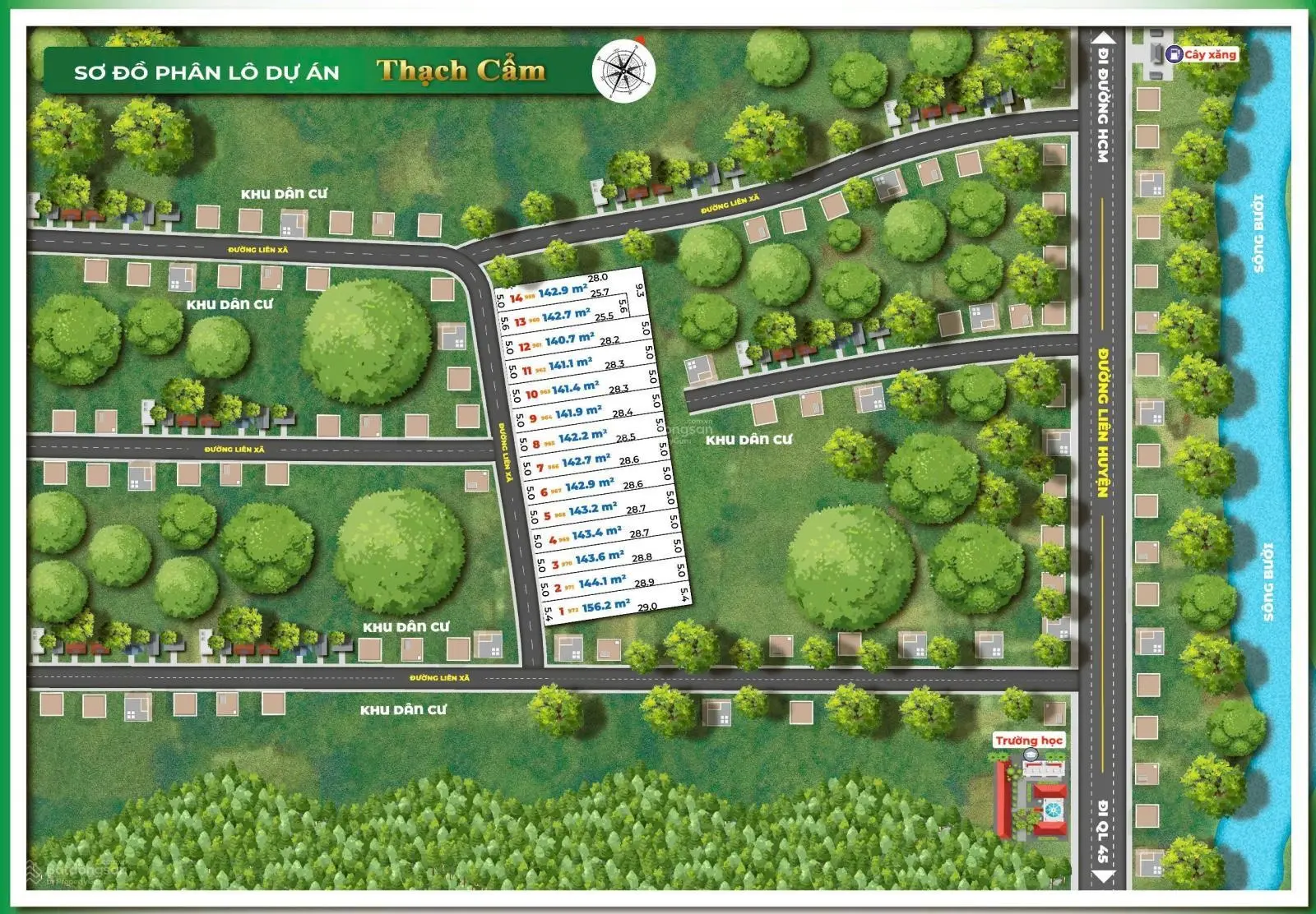 150m2 diện tích trên sổ/ 70-80m2 thổ cư bán ngay