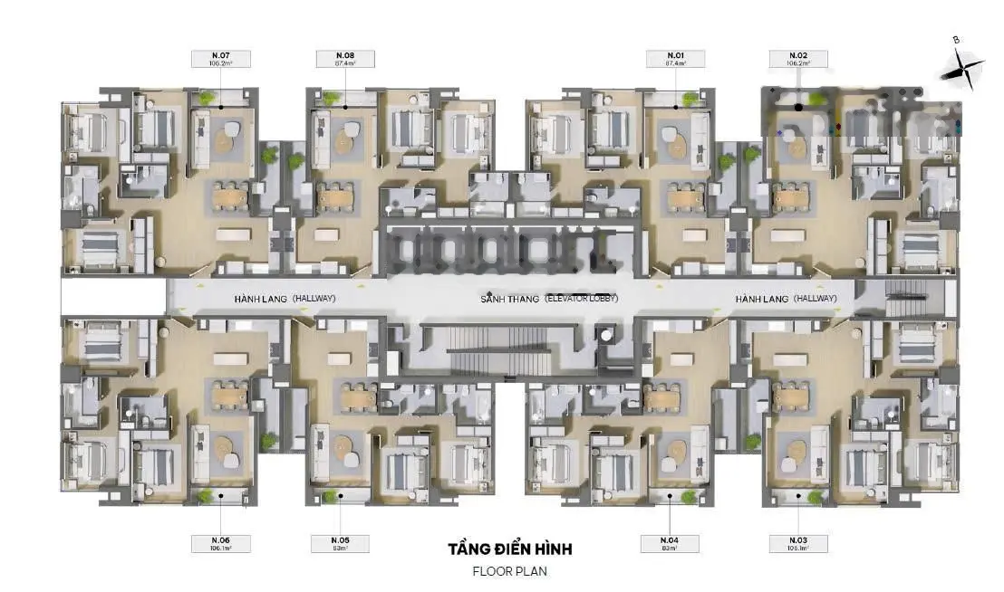 Nhà ở ngay - sổ lâu dài - tại The Nelson Private Residences Q. Đống Đa - nội thất cao câp