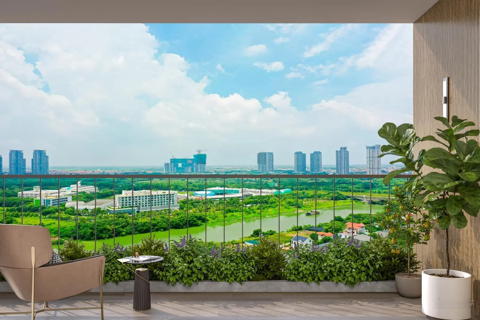 Căn hộ 2PN view sông & công viên tại chung cư Fibonan KĐT Ecopark, CK 6% 259tr, nhận nhà 2025