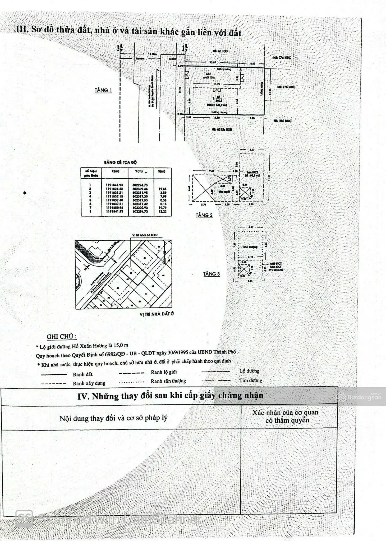 Bán nhà MT 63 hỒ Xuân Hương P 6 Quận 3 ,DT:12x20 công nhận 220m2, Gía bán chỉ 85 Tỷ