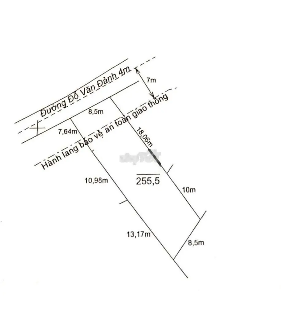 Nền thổ 8.5 x 29m cách Tỉnh Lộ 832 - 300m