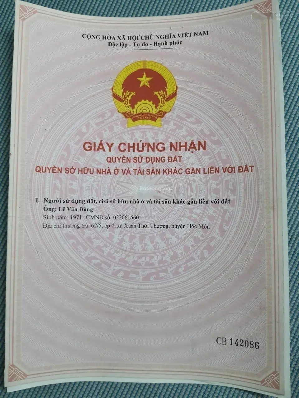 Bán gấp 500,6m2 thổ cư ấp 4 Xuân Thới Thượng, Hóc Môn kích thước 11,5x42m. Giá 9 tỷ
