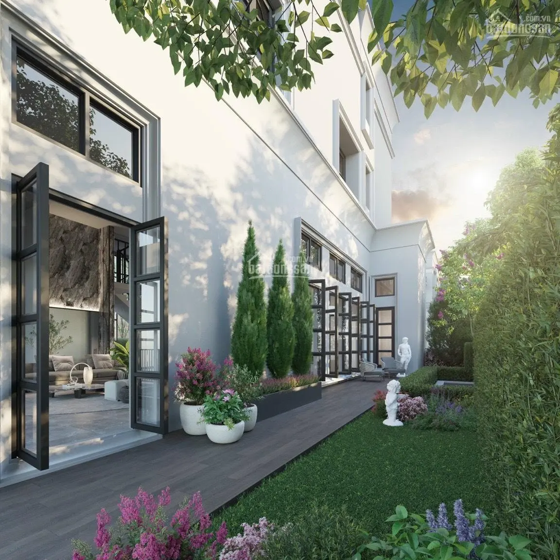 Biệt thự đơn lập Le Jardin ParkCity mẫu C 216m2 cực đẹp