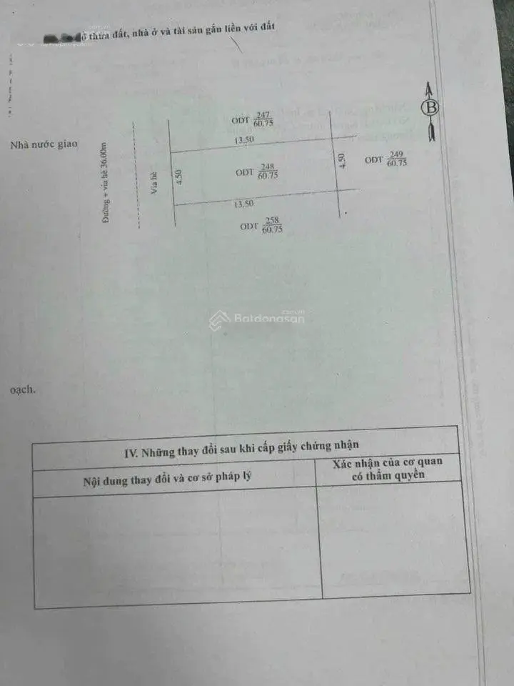 Cần bán đất trục đường đôi khu Rau Muống, Thanh Bình, Hải Dương. Diện tích 60,75m2