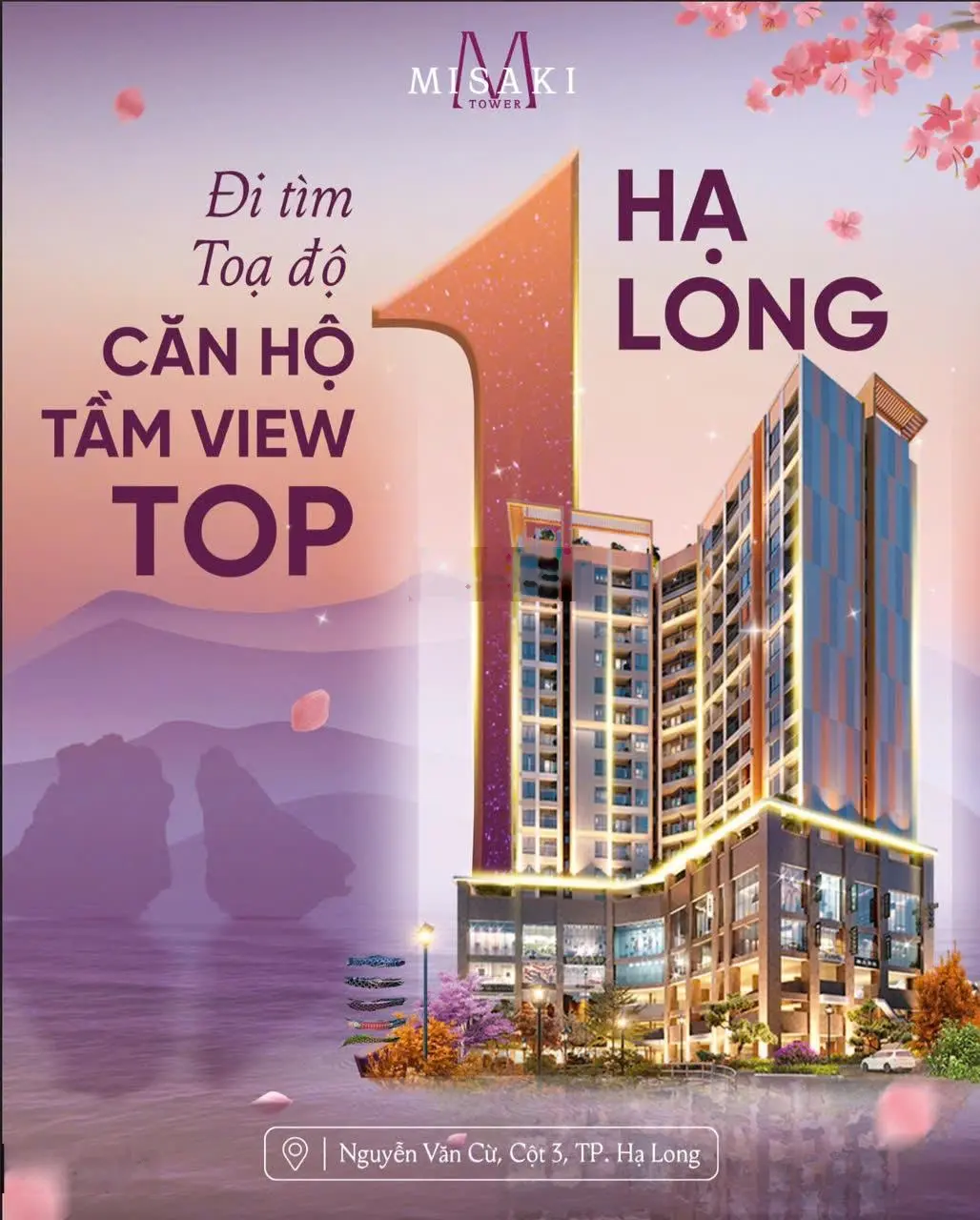 Chỉ từ 510tr sở hữu ngay căn 2PN+1 Misaki Tower ngắm trọn vịnh di sản quỹ căn siêu hiếm tại Hạ Long