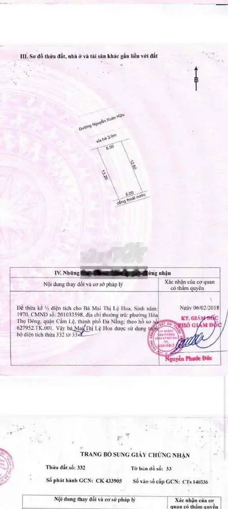 Bán nhà 2 tầng MT Hoà Thọ Đông kẹp kiệt . gần chợ cẩm lệ