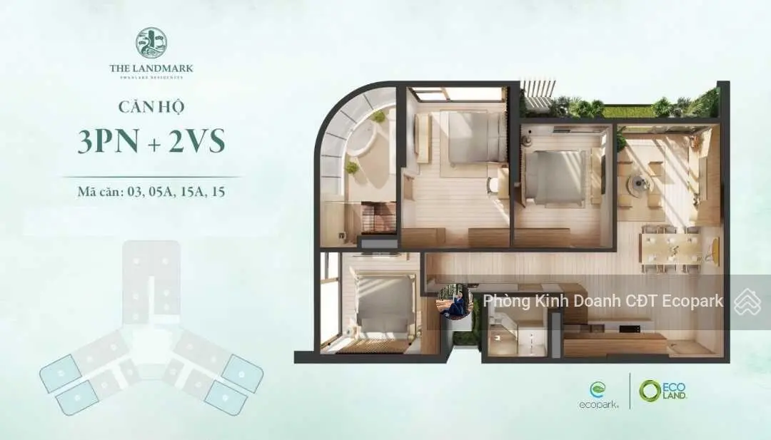 Bán căn 09 Landmark - 115m2 ban công ĐB - ĐN - giá 9,x tỷ bao thuế phí, LH 0918 114 ***