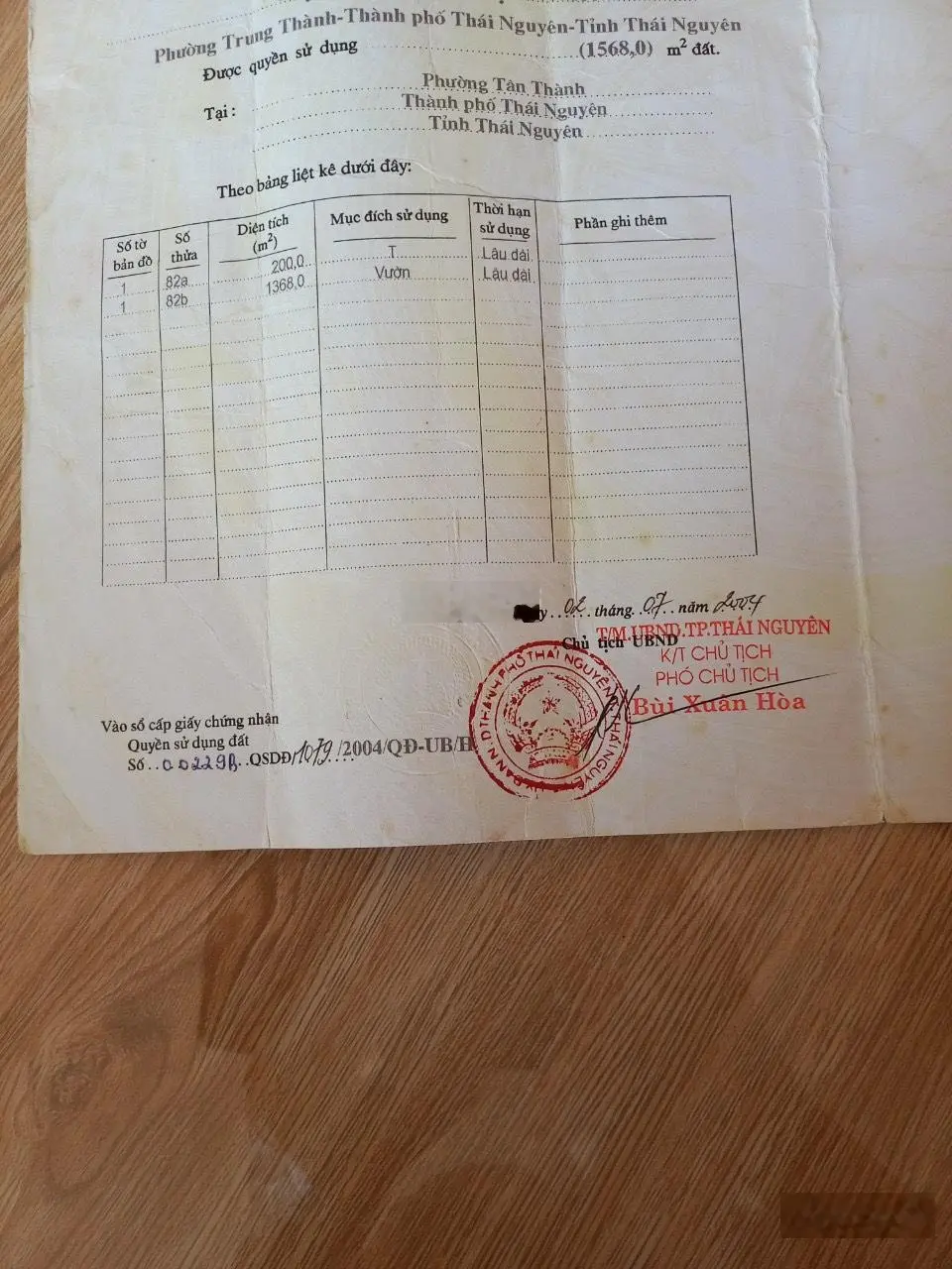 Bán 1568m2 đất sau chợ Vó Ngựa Gang Thép Thái Nguyên
