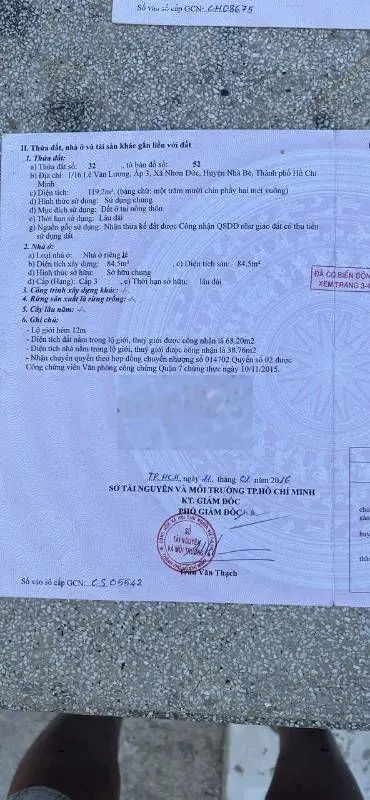 Cần bán nhà Cấp 4, có 01 lững Hẻm 1685/31 Lê Văn Lương, Huyện Nhà Bè