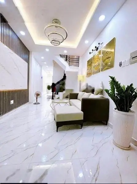 Cần bán gấp nhà 2 lầu 4PN xây mới, sẵn nội thất, sổ hồng hoàn công đủ, ngay Dương Thị Mười, Quận 12
