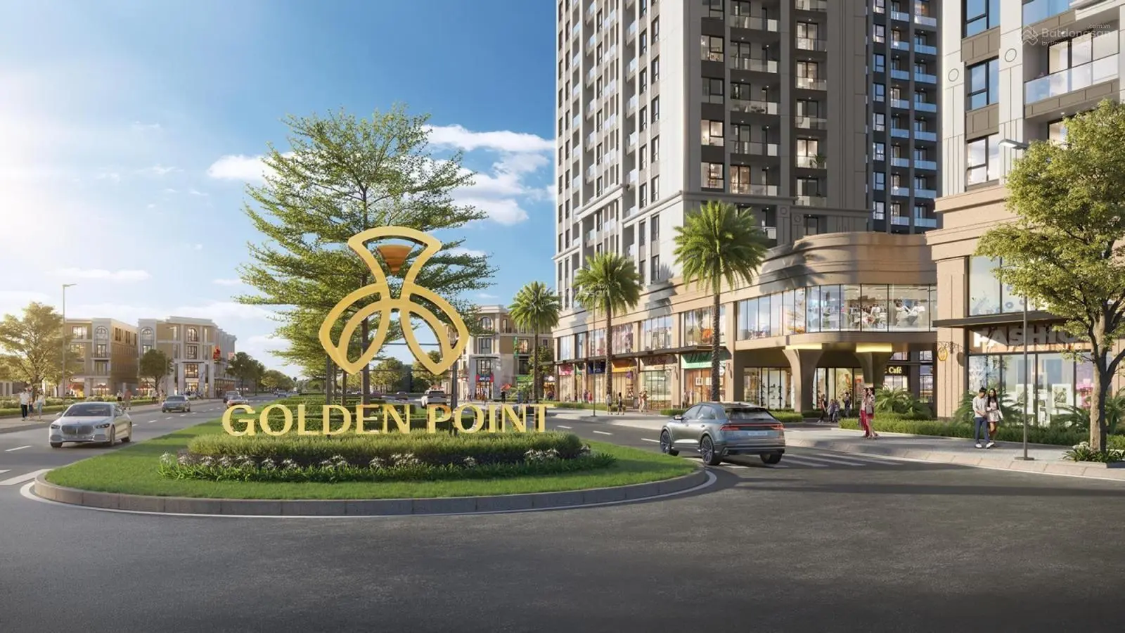 10 căn liền kề shophouse cuối cùng tại Golden Point giá từ 5,1xx tỷ, 67,5m2, 75m2. Đường ô tô 15m