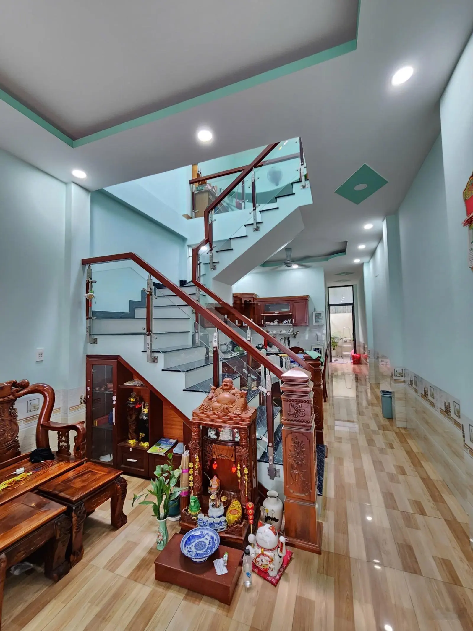 3.5 Tỷ TL nhà trệt, lầu 101.5m2 đường thông gần trường TH Lê Thị Trung