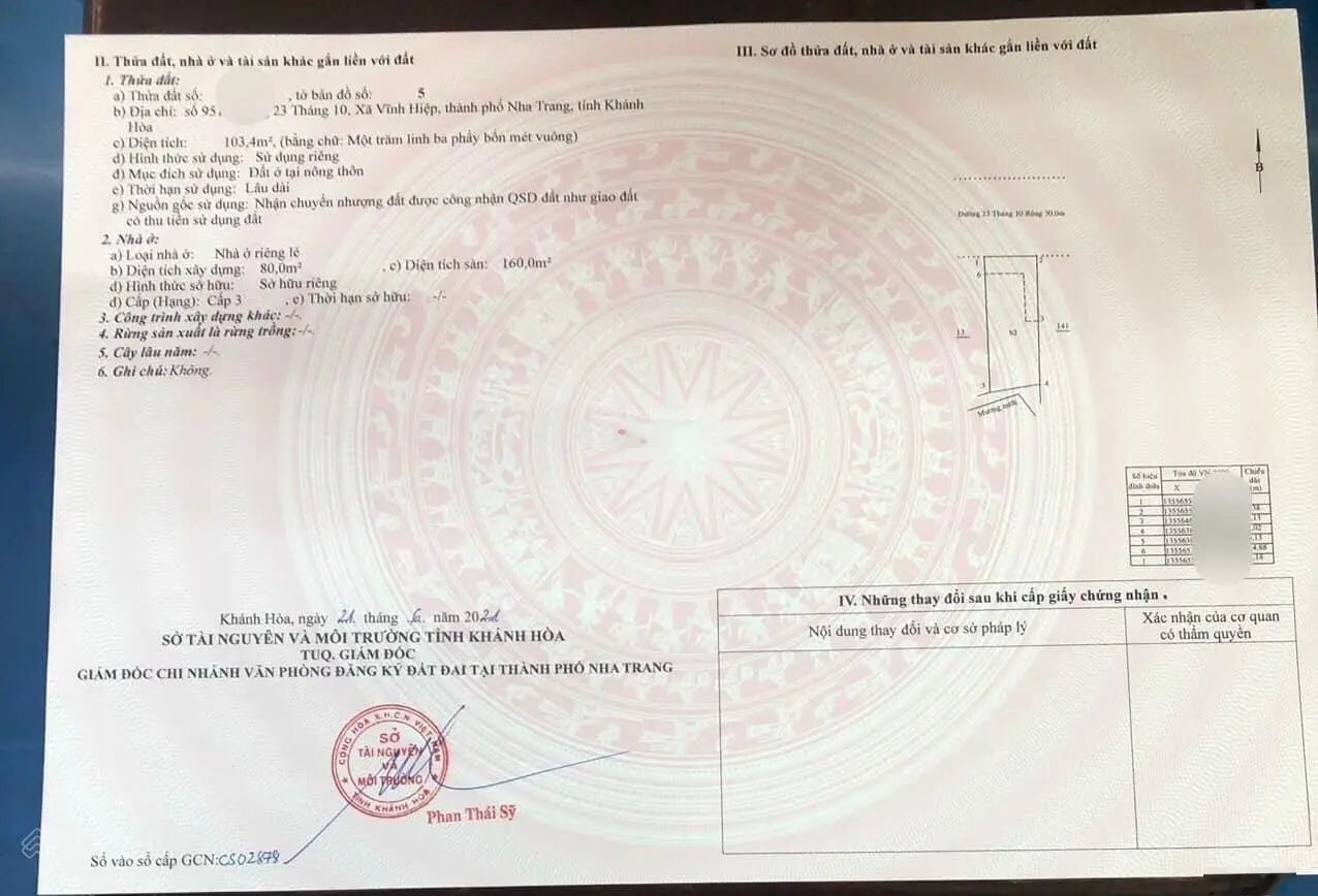 Bán nhanh nhà 2 tầng mặt tiền đường 23/10. 103m2 ngang 6m giá 6.6 tỷ