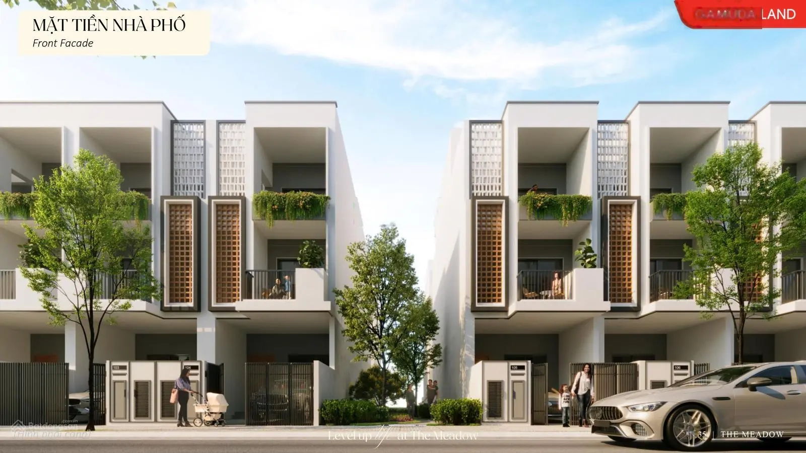 Khan hiếm với 212 căn nhà phố The Meadow, chiết khấu 500 triệu, có trường mầm non, hồ bơi, bảo vệ