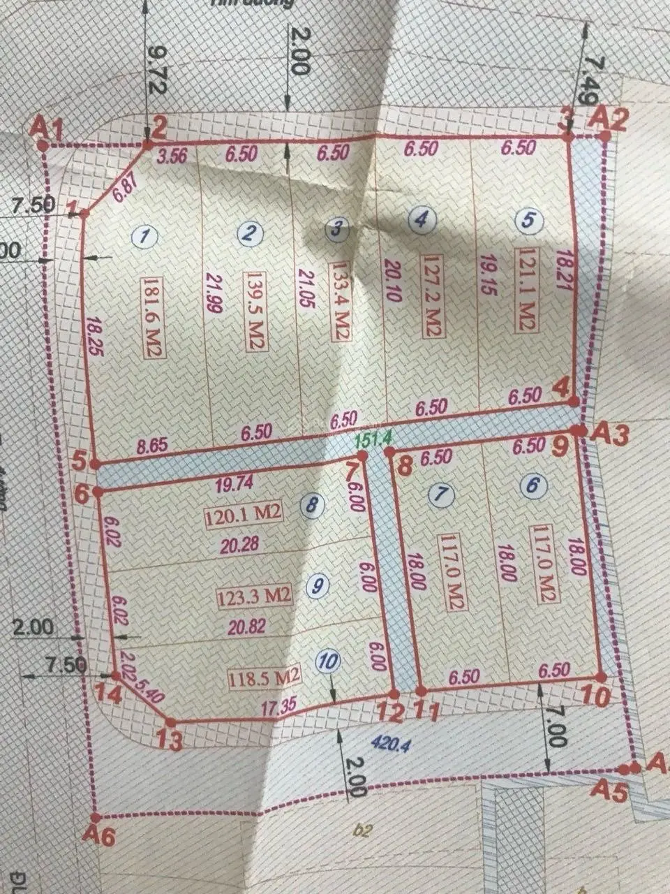 Bán lô đất đấu giá 181,6 m2 tại trung tâm xã Hồng Bạch Huyện Đông Hưng, Thái Bình