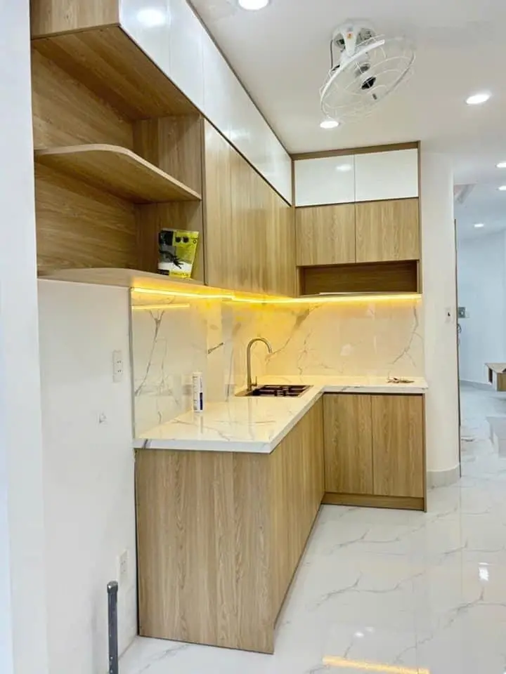 Nhà 2 mặt hẻm đường Trương Minh Ký 38,5m2 trong khu Giáo Xứ, sổ riêng chính chủ