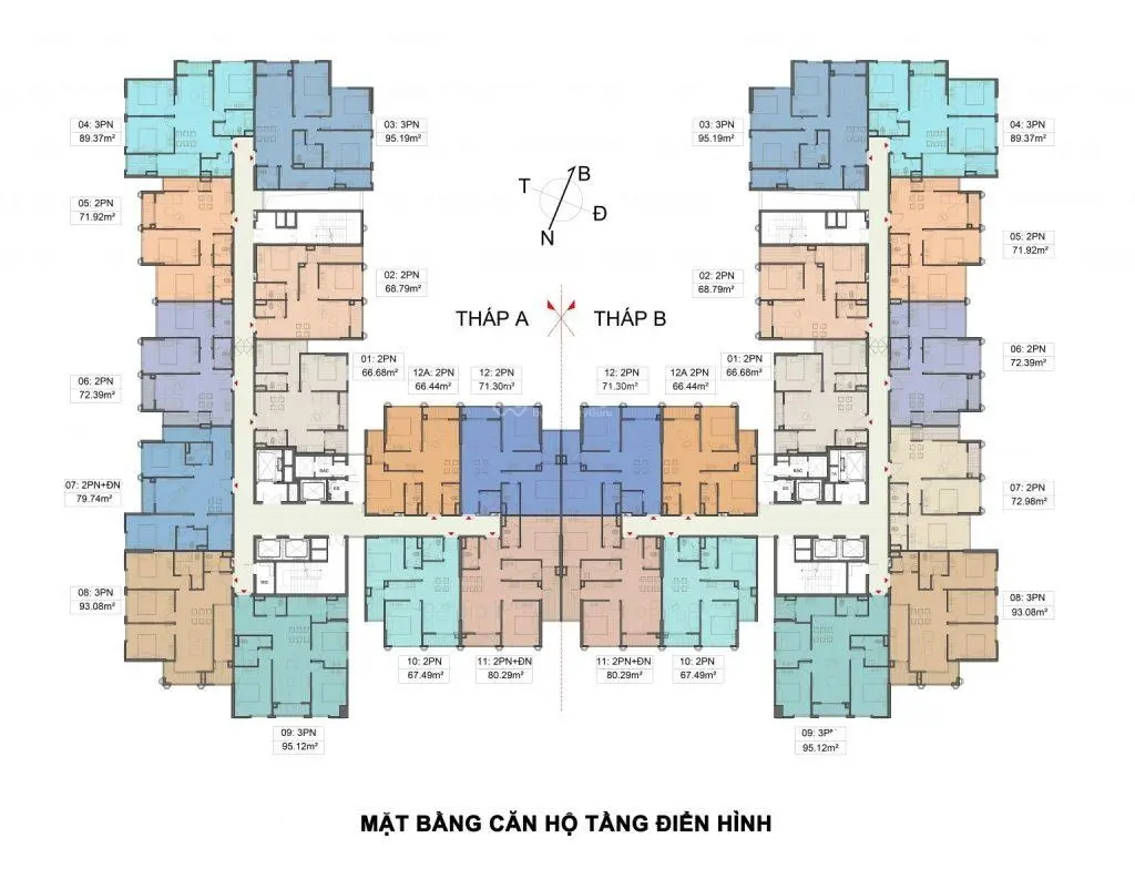 Căn hộ 3PN 95m2 cuối cùng tầng đẹp tại chung cư Moonlight 1 kí trực tiếp chủ đầu tư. Lh 0989 079 ***