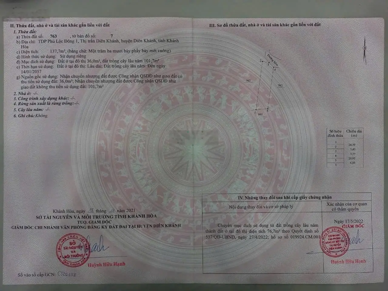 Kẹt tiền cần bán nhà Thị Trấn Diên Khánh đường Kim Đồng chỉ 1 tỷ 450 triệu