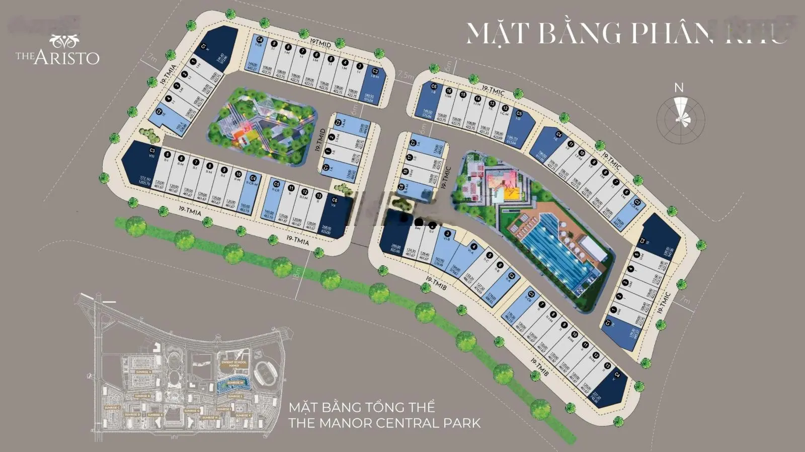Căn góc The Manor Nguyễn Xiển, 268m2, giá 122 tỷ, đường 30m, mặt tiền 37m ngang 0941 391 ***