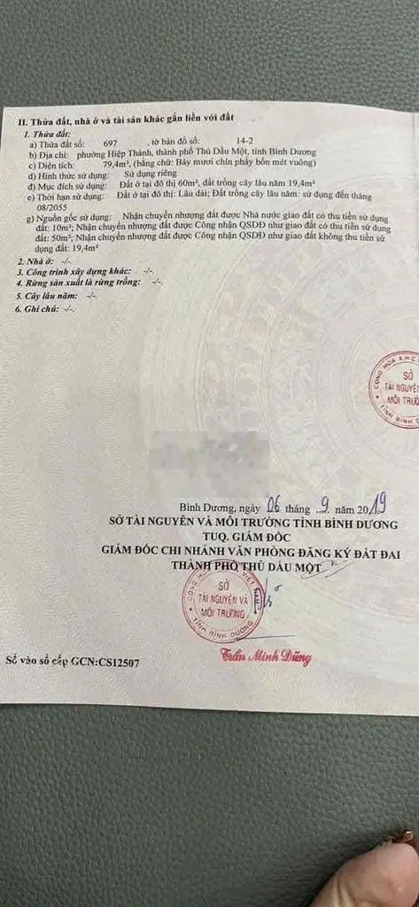 Chủ ngop cần ban nha Hiep thanh vi tri trung Tam gia chỉ 3ty190 chốt