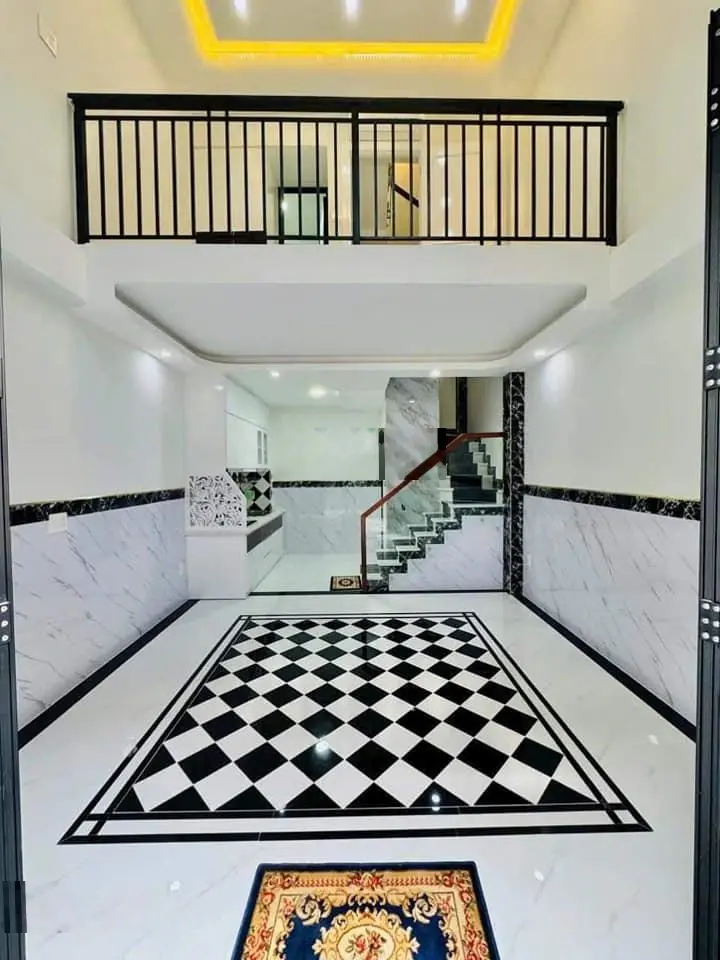 Nhà đẹp mới xây Nguyễn Bặc, Tân Bình, 4x15m, 1 trệt lửng 3 lầu, 5PN, 6WC, hẻm 4m, SHR
