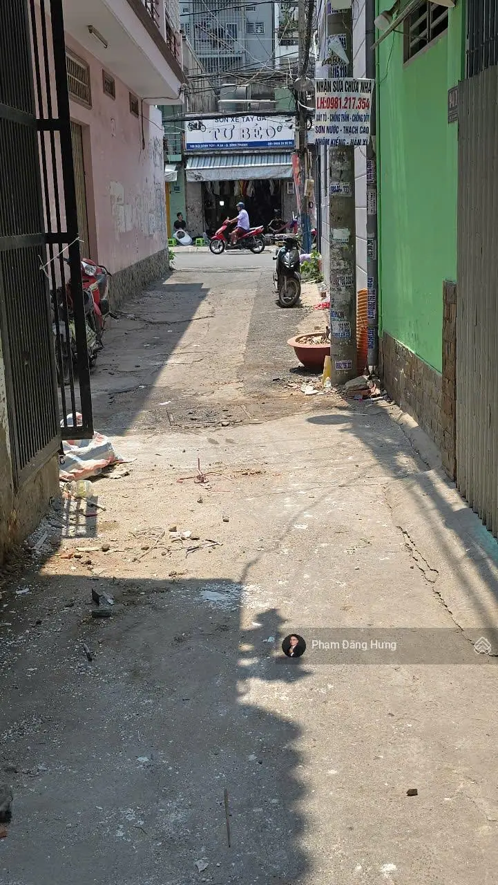 Hiếm lạ tại Bình Thạnh! Nhà 2 mặt tiền hẻm 4m sát Bùi Đình Túy, 99m2, nở hậu 7m, 3 tầng, 11.8 tỷ