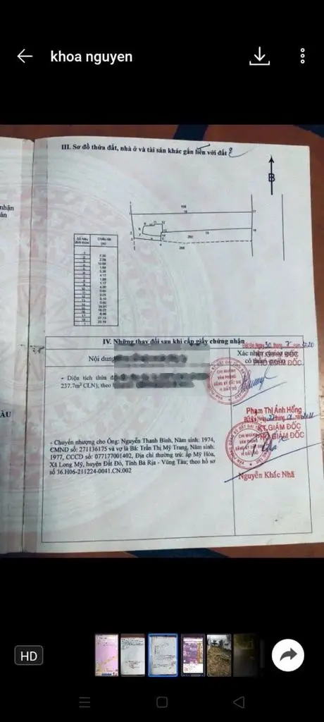 BÁN LÔ ĐẤT KINH DOANH TRUNG TÂM TT ĐẤT ĐỎ GIÁ ĐẦU TƯ