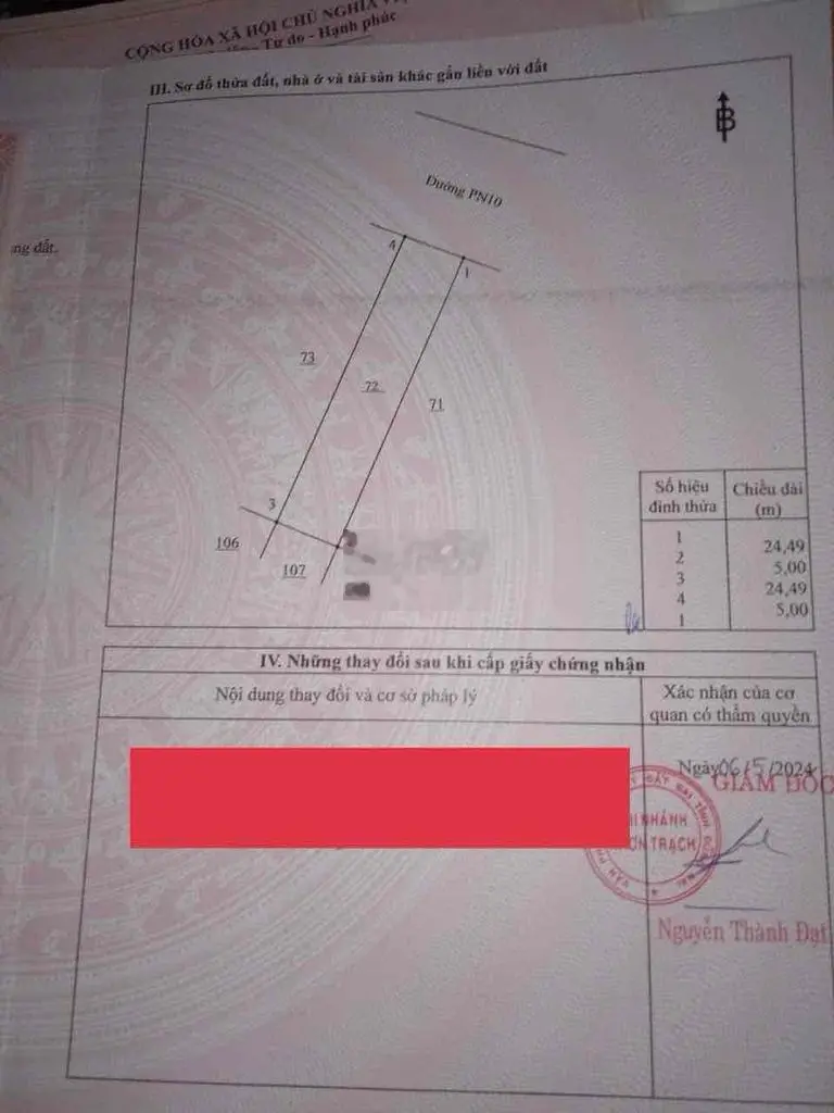 Giá ngộp - cần bán lô đất dự án Xây dựng Hà Nội - Nhơn Trạch, ĐN