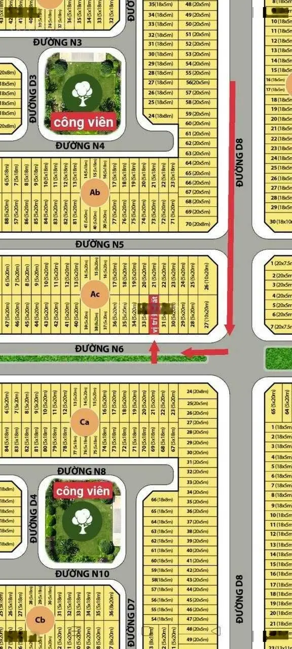 KDC Nam Sài Gòn bán 5 nền có vị trí đẹp, đường lớn, view công viên thuận tiện kinh doanh buôn bán
