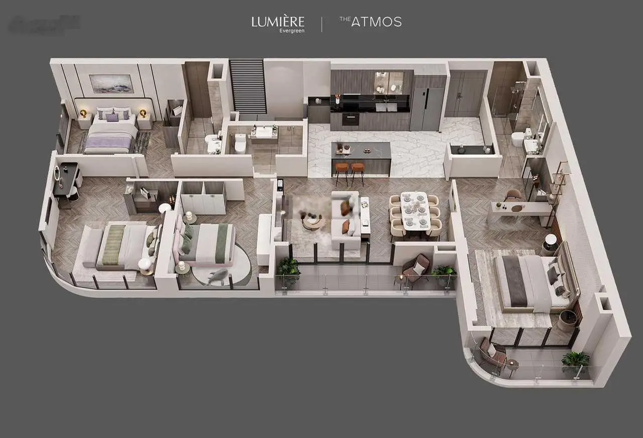 Lumiere căn hộ 2PN, 3PN siêu đẹp giá từ 5tỷ - 7 tỷ. Toà A1 ra hàng trong tháng 7 - giá ưu đãi sốc