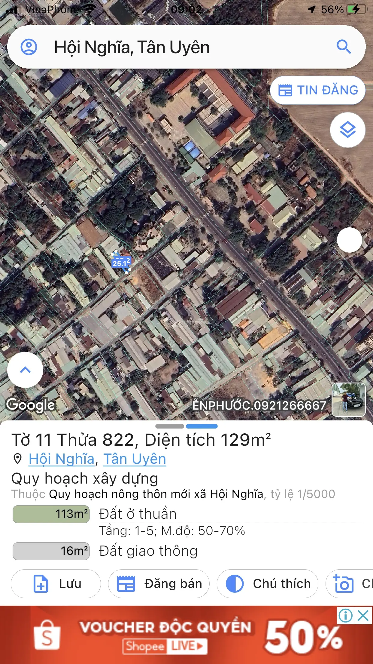 Bán nhà cấp 4 sau lưng công an Hội Nghĩa 129m2