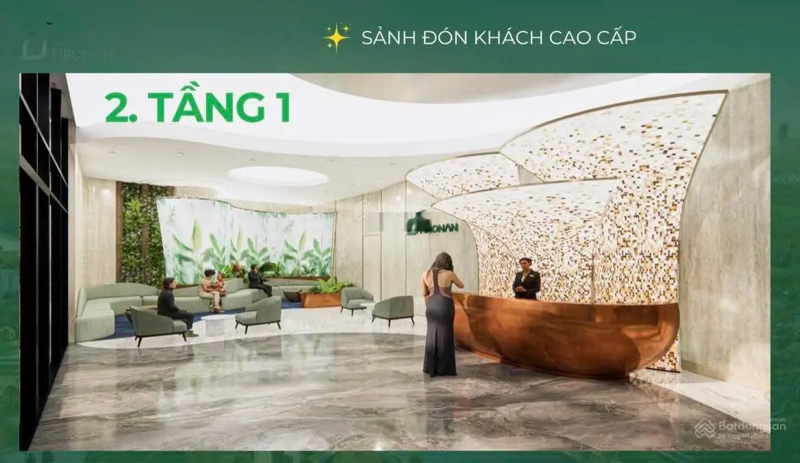 Duy nhất căn 56m2 giá chỉ từ 800tr tại The Fibonan quà tặng 60tr CK 6% HTLS 0% 18th, miễn 2 năm PVD