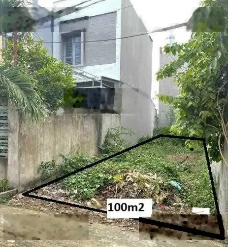 Bán lô đất ngộp 100m2 đường Lê Thị Hà gần Bệnh viện đa khoa Hóc Môn SHR