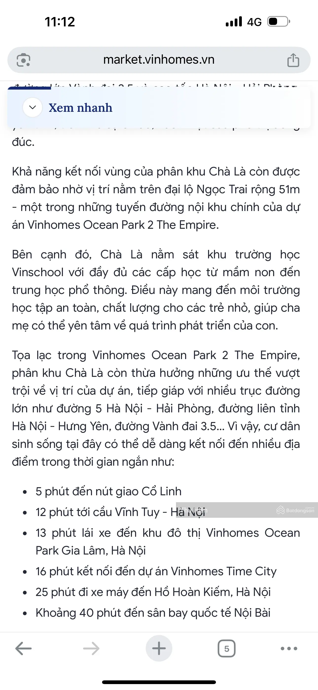 Liền kề 2 mặt tiền 6,5m Vinhomes Ocean Park cắt lỗ 91m2 - hoàn thiện 5 tầng - ban công ngắm Park