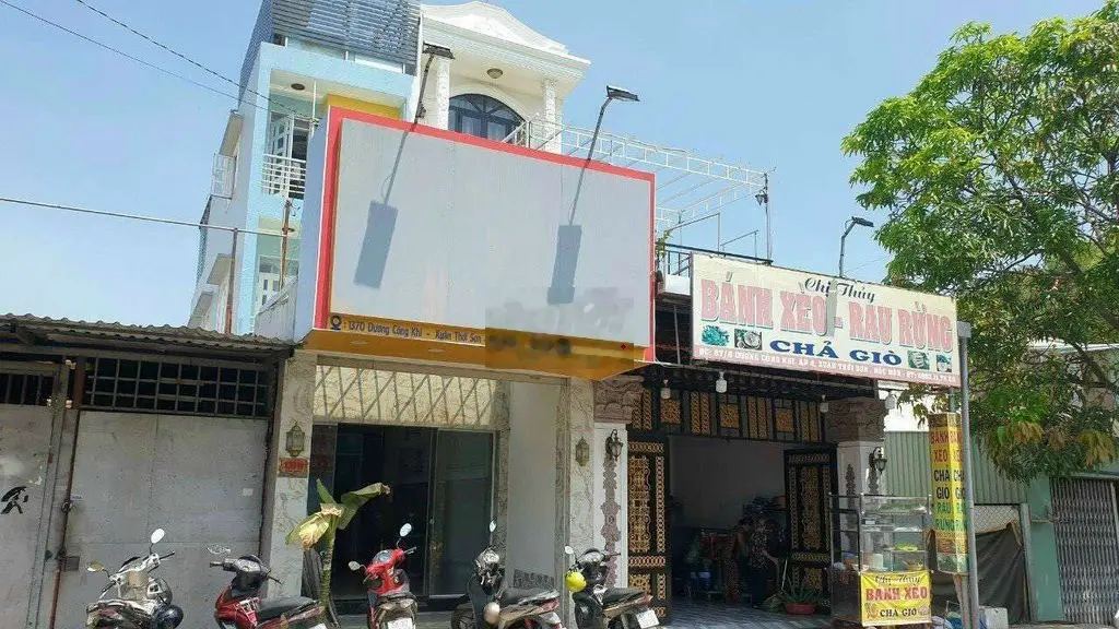 bán nhà MT dương công khi 1 trệt 2 lầu gần ngã 3 giồng hóc môn