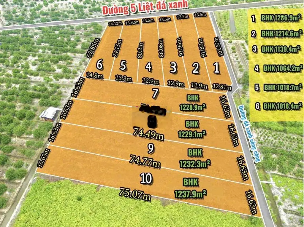đất vườn Thạnh Hoà đường xe hơi thông thoáng