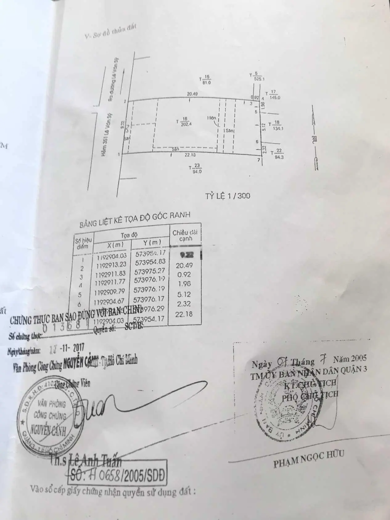 Bán nhà HXH Lê Văn Sỹ, P. 13, Q.3 - ( DT 9.2 x 22m ) hiện trạng 3 tầng HĐT 110 triệu - 48.5 tỷ T/L
